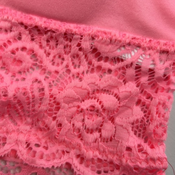 SEAMLESS STRETCH LACE BRA TOP REMOVABLE BRA PADS S/M L/XL NEW MINT PULL-On - Picture 5 of 13